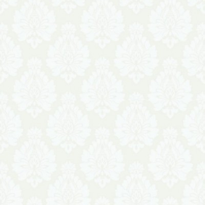 Фото Ткань портьерная с рисунком - Дамаск - стиль Английский - Белый - Купить в Интернет-магазине