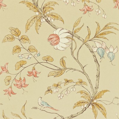 Фото Обои с рисунком - Орнамент - стиль Английская классика - Бежевые - Купить в Интернет-магазине