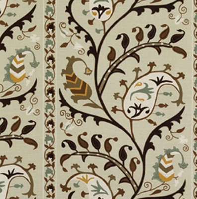 Фото Ткань портьерная с рисунком - Пейсли - стиль Английский - Купить в Интернет-магазине