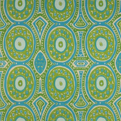 Фото Ткань портьерная с рисунком - Орнамент - стиль Европейский - Зеленый - Купить в Интернет-магазине