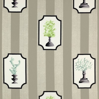 Фото Ткань портьерная с рисунком - Крупный декор - стиль Европейский - Светло-серый - Купить в Интернет-магазине