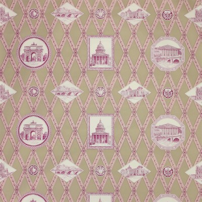 Фото Ткань портьерная с рисунком - Крупный декор - стиль Английский - Коричневый - Купить в Интернет-магазине