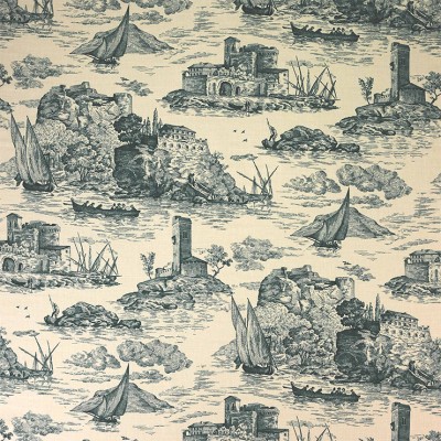 Фото Ткань портьерная с рисунком - Туаль - стиль Английский - Кремовая - Купить в Интернет-магазине