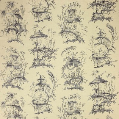 Фото Ткань портьерная с рисунком - Туаль - стиль Английский - Бежевая - Купить в Интернет-магазине