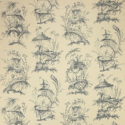 Фото Ткань портьерная с рисунком - Туаль - стиль Английский - Бежевая - Купить в Интернет-магазине