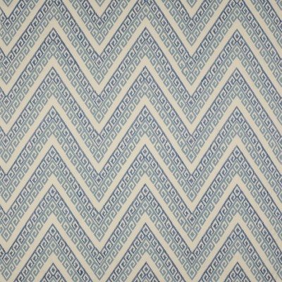 Фото Ткань портьерная с рисунком - Орнамент - стиль Английский - Синий - Купить в Интернет-магазине