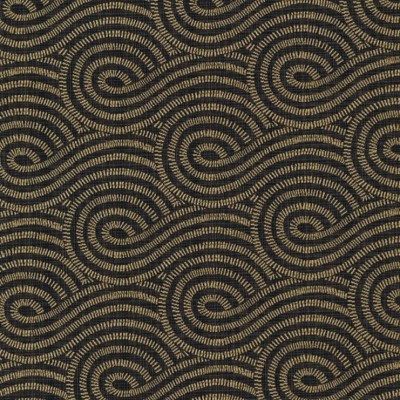 Фото Ткань портьерная с рисунком - Орнамент - стиль Современный - Черный - Купить в Интернет-магазине