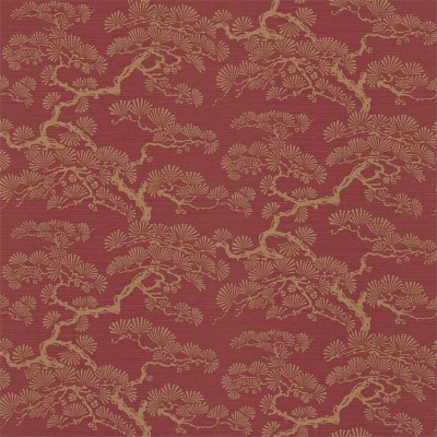 Фото Обои с рисунком - Растение - стиль Английская классика - Красные - Купить в Интернет-магазине