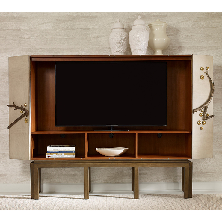 Фото ТВ шкаф - стиль Калифорнийский шик - Для гостиной - Купить в Интернет-магазине