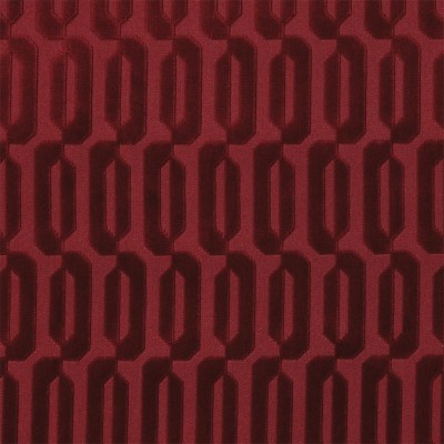 Фото Ткань портьерная однотонная - Бархат - стиль Современный - Красный - Купить в Интернет-магазине