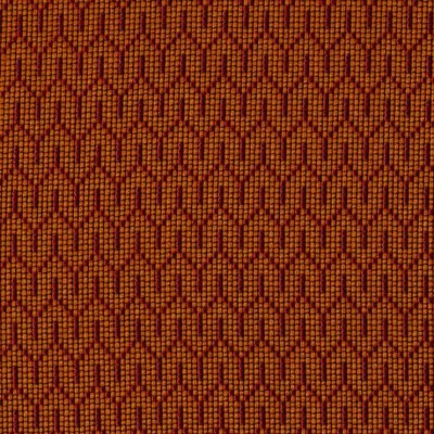 Фото Ткань портьерная с рисунком - Орнамент - стиль Современный - Оранжевый - Купить в Интернет-магазине