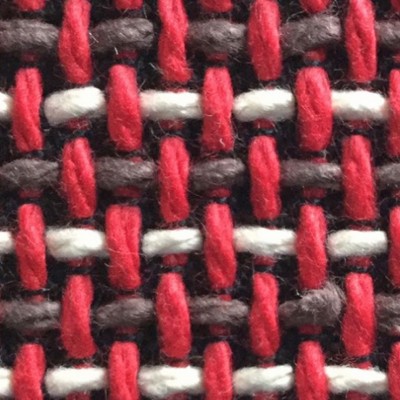 Фото Ткань портьерная однотонная - Текстурная ткань - стиль Современный - Красная - Купить в Интернет-магазине