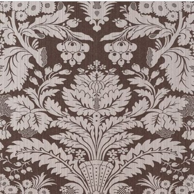 Фото Обои с рисунком - Дамаск - стиль Американский - Коричневые - Купить в Интернет-магазине