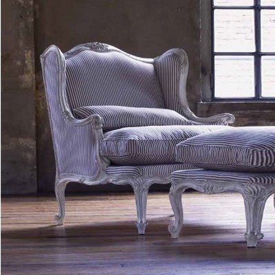 Фото Кресло на деревянной раме - стиль Французский шик - Для гостиной - Купить в Интернет-магазине