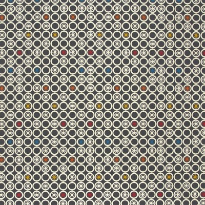 Фото Ткань портьерная с рисунком - Орнамент - стиль Европейский - Черный - Купить в Интернет-магазине