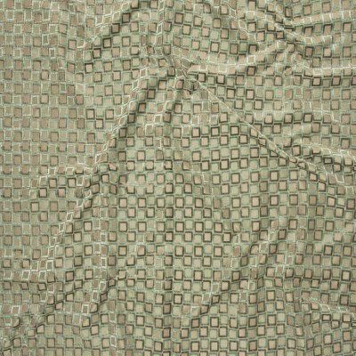 Фото Ткань портьерная с рисунком - Клетка - стиль Современный - Зеленая - Купить в Интернет-магазине