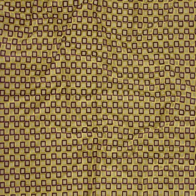 Фото Ткань портьерная с рисунком - Клетка - стиль Современный - Золотой - Купить в Интернет-магазине