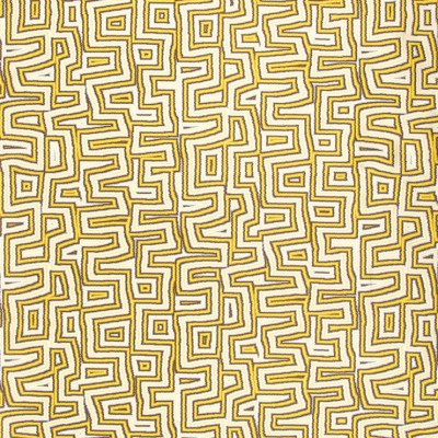 Фото Ткань портьерная с рисунком - Орнамент - стиль Современный - Желтый - Купить в Интернет-магазине