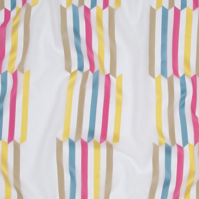 Фото Ткань портьерная с рисунком - Орнамент - стиль Современный - Белый - Купить в Интернет-магазине