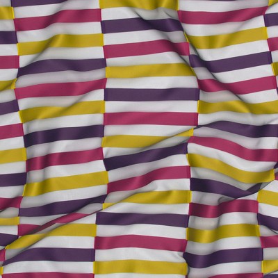 Фото Ткань портьерная с рисунком - Орнамент - стиль Современный - Белый - Купить в Интернет-магазине