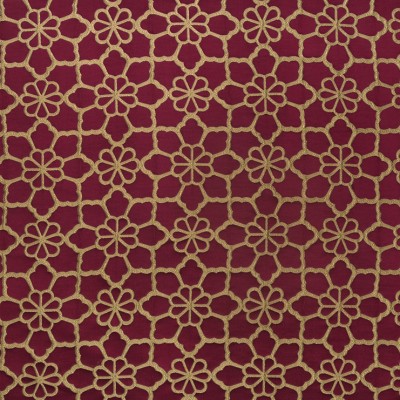 Фото Ткань портьерная с рисунком - Орнамент - стиль Современный - Красный - Купить в Интернет-магазине