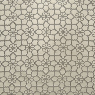 Фото Ткань портьерная с рисунком - Орнамент - стиль Современный - Серебристый - Купить в Интернет-магазине