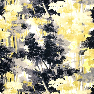 Фото Ткань портьерная с рисунком - Абстракция - стиль Современный - Желтая - Купить в Интернет-магазине