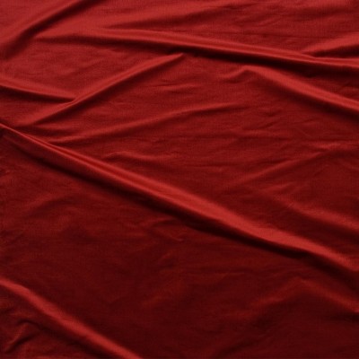 Фото Ткань портьерная однотонная - Бархат - стиль Европейский - Красный - Купить в Интернет-магазине