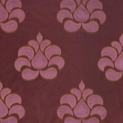 Фото Ткань портьерная с рисунком - Орнамент - стиль Европейский - Малиновый - Купить в Интернет-магазине