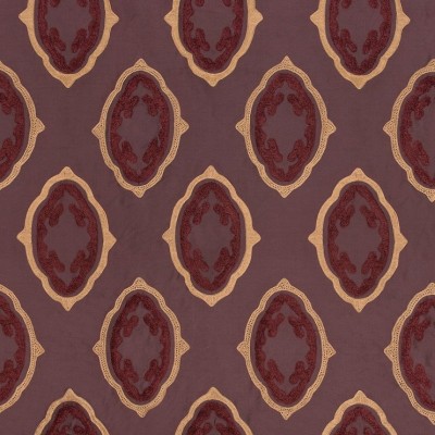 Фото Ткань портьерная с рисунком - Орнамент - стиль Европейский - Фиолетовый - Купить в Интернет-магазине