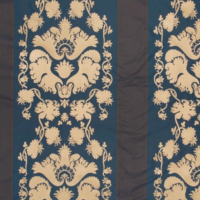 Фото Ткань портьерная с рисунком - Орнамент - стиль Европейский - Синий - Купить в Интернет-магазине