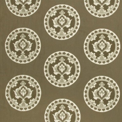 Фото Ткань портьерная с рисунком - Орнамент - стиль Европейский - Коричневый - Купить в Интернет-магазине