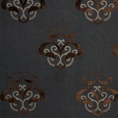 Фото Ткань портьерная с рисунком - Орнамент - стиль Европейский - Синий - Купить в Интернет-магазине