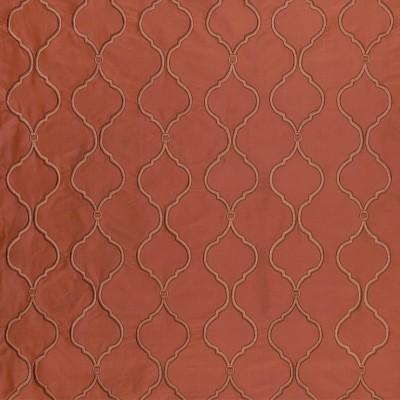 Фото Ткань портьерная с рисунком - Орнамент - стиль Европейский - Красный - Купить в Интернет-магазине