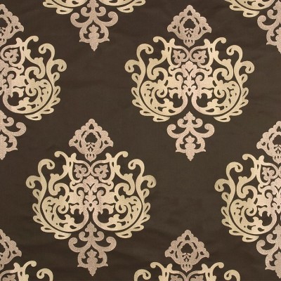 Фото Ткань портьерная с рисунком - Орнамент - стиль Европейский - Коричневый - Купить в Интернет-магазине
