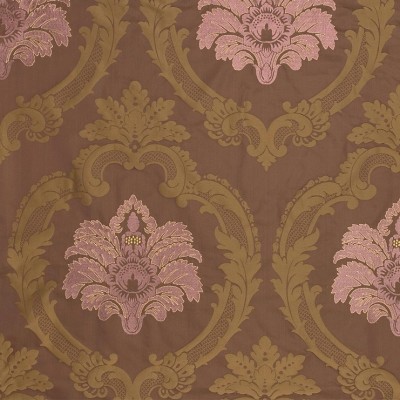 Фото Ткань портьерная с рисунком - Дамаск - стиль Европейский - Коричневый - Купить в Интернет-магазине