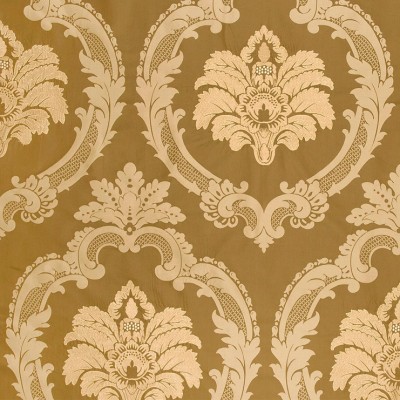 Фото Ткань портьерная с рисунком - Дамаск - стиль Европейский - Желтый - Купить в Интернет-магазине