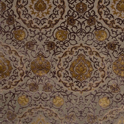 Фото Ткань портьерная с рисунком - Орнамент - стиль Европейский - Коричневый - Купить в Интернет-магазине