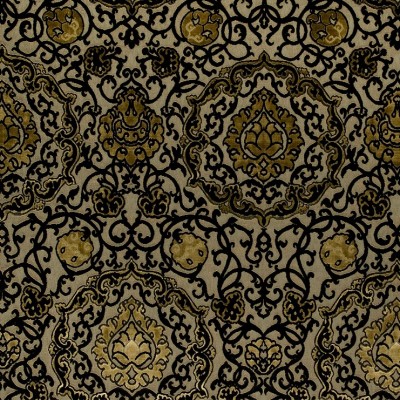 Фото Ткань портьерная с рисунком - Орнамент - стиль Европейский - Бежевый - Купить в Интернет-магазине