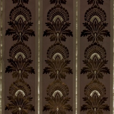 Фото Ткань портьерная с рисунком - Орнамент - стиль Европейский - Коричневый - Купить в Интернет-магазине
