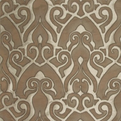 Фото Ткань портьерная с рисунком - Орнамент - стиль Современный - Коричневый - Купить в Интернет-магазине