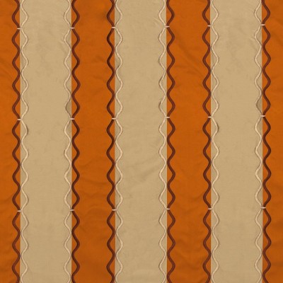 Фото Ткань портьерная с рисунком - Полоски - стиль Современный - Оранжевые - Купить в Интернет-магазине