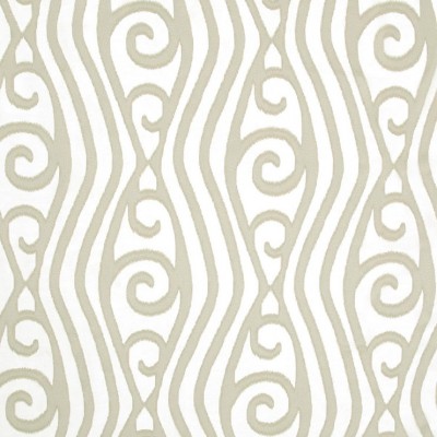 Фото Ткань портьерная с рисунком - Орнамент - стиль Современный - Белый - Купить в Интернет-магазине