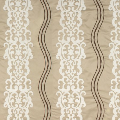 Фото Ткань портьерная с рисунком - Орнамент - стиль Европейский - Светло-коричневый - Купить в Интернет-магазине