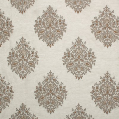 Фото Ткань портьерная с рисунком - Орнамент - стиль Европейский - Светло-серый - Купить в Интернет-магазине