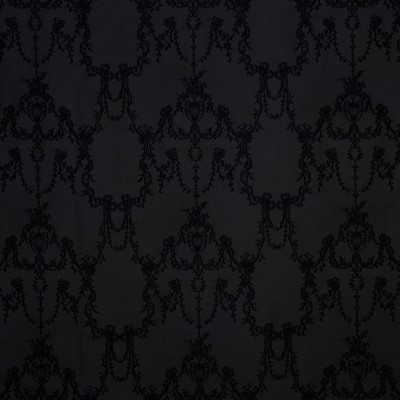 Фото Ткань тюлевая и вуаль - Ткань тюлевая с рисунком - стиль Английский - Черная - Купить в Интернет-магазине