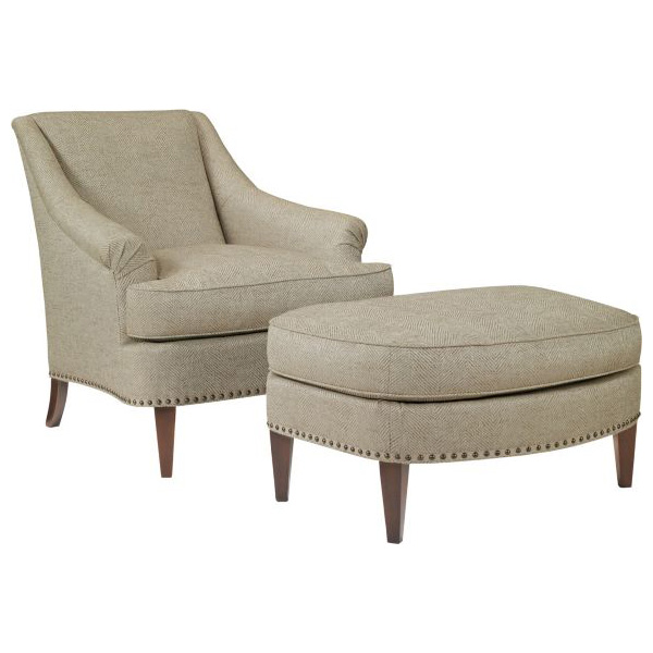 Фото Кресло обитое - стиль Transitional - Для гостиной - удобное кресло производства США - Hickory Chair - 1911Collection - Купить в Интернет-магазине