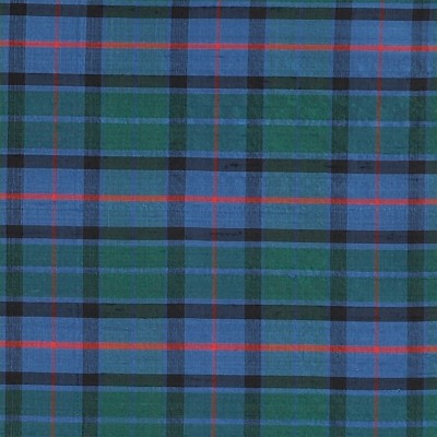 Фото Ткань портьерная с рисунком - Клетка - стиль Английский - Голуба - Купить в Интернет-магазине