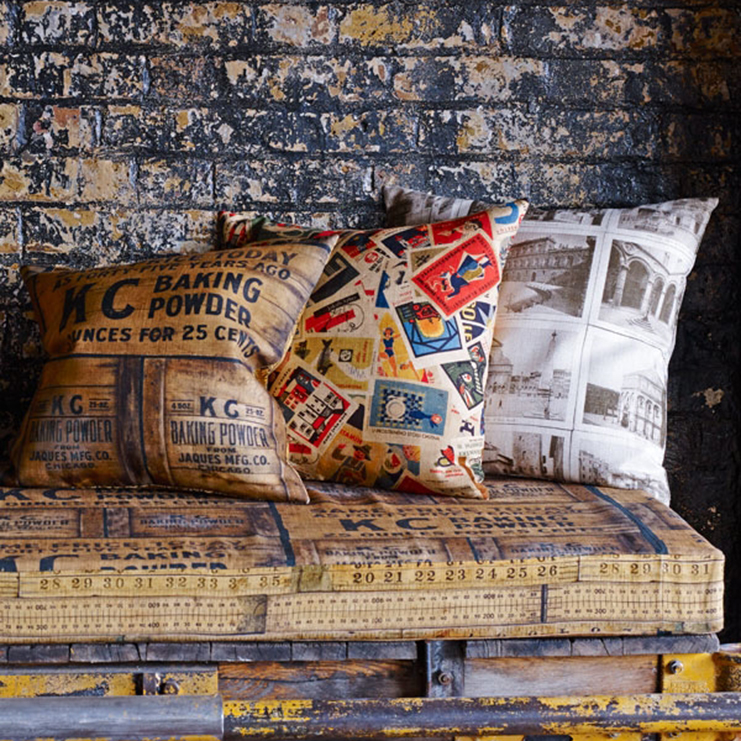 Фото Ткань портьерная с рисунком - Крупный декор - стиль Английский - Коричневый - Купить в Интернет-магазине