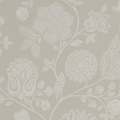 Фото Обои с рисунком - Цветы - стиль Английская классика - Светло-коричневые - Купить в Интернет-магазине